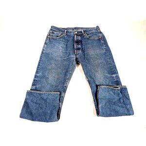 Levis 501 Red Tab Button Fly Jeans Y2K 90's Western  Distressed 36/28